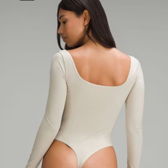 NWT Retail $88 Lululemon Wundermost Square Neck Bodysuit Daily Essentials - Picture 4 of 9